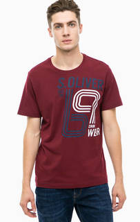 Хлопковая футболка с контрастным принтом S.Oliver