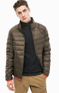 Легкий пуховик с контрастной отделкой S.Oliver