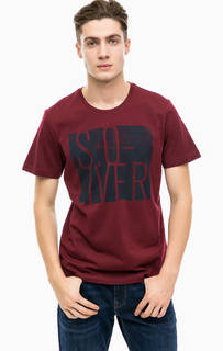 Бордовая хлопковая футболка S.Oliver
