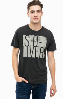 Хлопковая футболка с принтом S.Oliver