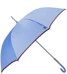 Синий зонт-трость с контрастной каймой Zest