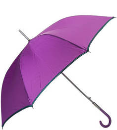 Фиолетовый зонт-трость с зеленой каймой Zest
