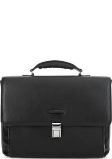 Кожаный портфель с плечевым ремнем Piquadro
