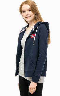 Синяя толстовка с капюшоном Hilfiger Denim