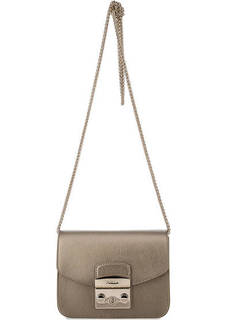 Маленькая кожаная сумка с откидным клапаном Furla