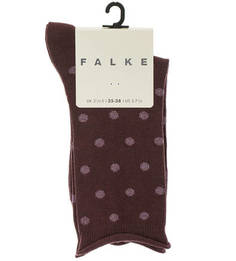 Бордовые носки в горошек Falke