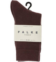 Бордовые носки из хлопка Falke