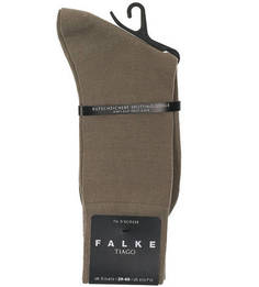 Носки из хлопка цвета хаки Falke