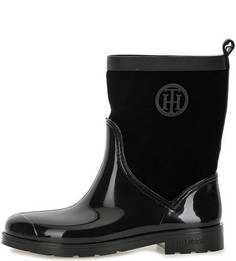 Утепленные полусапоги с замшевым голенищем Tommy Hilfiger
