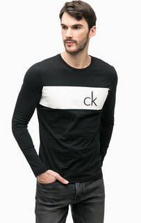 Футболка из хлопка с фактурным принтом Calvin Klein Jeans