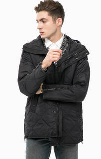 Черная демисезонная куртка с капюшоном Replay