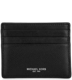 Черная кожаная визитница Michael Michael Kors