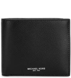 Черное портмоне из натуральной кожи Michael Michael Kors
