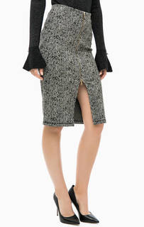 Юбка из вискозы на двухзамковой молнии Patrizia Pepe