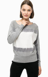 Джемпер из вискозы с шесртяными вставками Patrizia Pepe