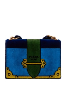 Бархатная сумка Cahier Prada