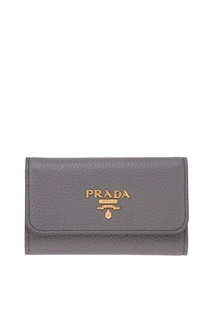 Кожаная ключница Prada