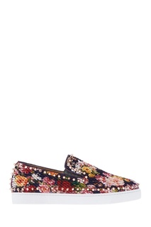 Текстильные слипоны Pik Boat Flat Christian Louboutin