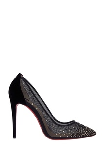 Туфли с кристаллами Follies Strass 100 Christian Louboutin