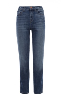 Укороченные джинсы прямого кроя с завышенной талией J Brand