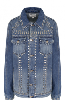 Джинсовая куртка прямого кроя с потертостями Frame Denim