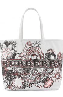 Сумка-шоппер с принтом Burberry