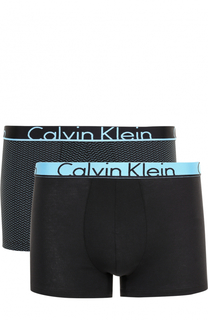 Комплект из двух хлопковых боксеров с широкой резинкой Calvin Klein Underwear