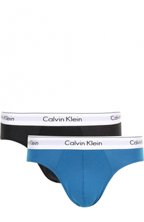 Комплект из двух хлопковых брифов с широкой резинкой Calvin Klein Underwear