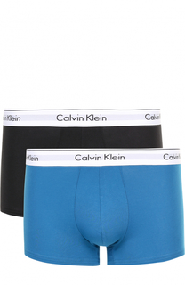 Комплект из двух хлопковых боксеров с широкой резинкой Calvin Klein Underwear