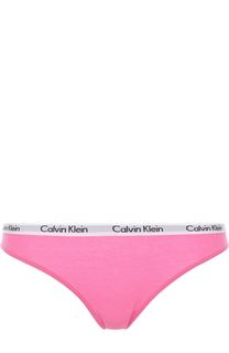 Хлопковые трусы с логотипом бренда Calvin Klein Underwear