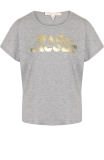 Хлопковая футболка прямого кроя с круглым вырезом Marc Jacobs