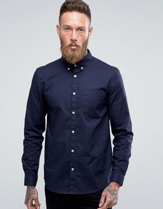 Темно-синяя оксфордская рубашка классического кроя River Island - Темно-синий