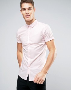 Узкая розовая рубашка River Island - Розовый