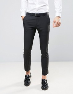 Черные суперзауженные брюки River Island - Черный