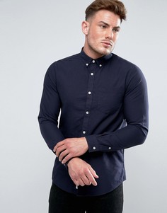 Темно-синяя оксфордская рубашка классического кроя River Island - Темно-синий