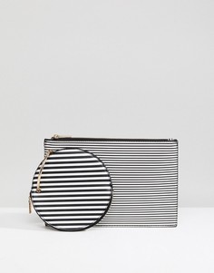 Клатч в полоску ASOS - Мульти