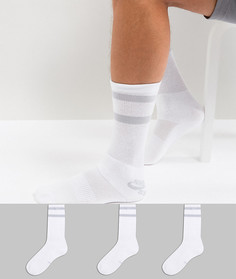 Набор из 3 пар белых носков Nike SB SX5760-100 - Белый