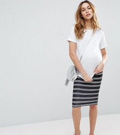 Юбка-карандаш в полоску с завышенной талией ASOS Maternity - Мульти