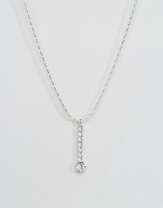 Ожерелье с подвеской из кристаллов Swarovski от Krystal London - Серебряный