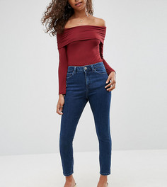 Джинсы скинни с завышенной талией ASOS PETITE RIDLEY - Синий