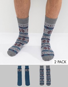 Две пары носков Totes Original - Синий