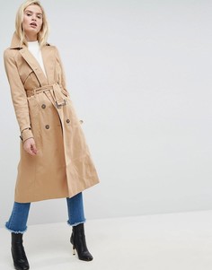 Классический длинный тренч ASOS - Светло-серый