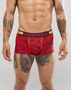 Боксеры-брифы с принтом Diesel Hero Fit - Красный