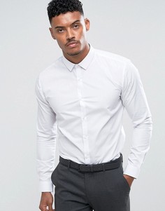 Белая строгая узкая рубашка River Island - Белый