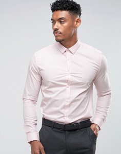 Розовая узкая строгая рубашка River Island - Розовый