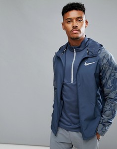 Темно-синяя куртка Nike Running Flash 858151-471 - Темно-синий