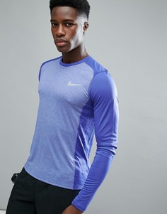 Фиолетовый лонгслив Nike Running Dri-FIT 833593-510 - Фиолетовый