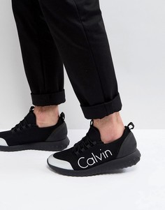 Кроссовки с логотипом металлик Calvin Klein Ron - Черный