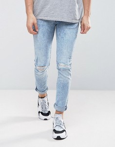 Рваные джинсы скинни River Island - Синий