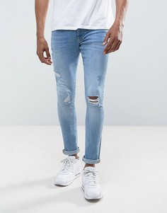 Рваные джинсы скинни River Island - Синий